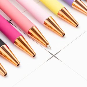 Promotional Rose Gold Ballpen Luxury Advertise <b>Ballpoint</b> <b>Pen</b> Custom Rose Gold <b>Pen</b> With Logo Printed Laser Screen Print Branded - Product Image 3