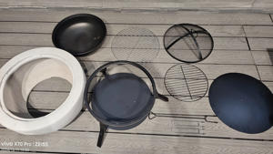 <span class=keywords><strong>Brasero</strong></span> d'extérieur miniature en acier de qualité supérieure, sculpté à la main, style coréen, en Fiberclay luxueux, avec chariot pour charbon de bois, pour camping et barbecue - Product Image 5