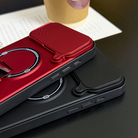 Coques de téléphone magnétiques avec béquille pour iPhone 18 17 Pro Max, étuis 2-en-1 en PC et TPU pour iPhone Air 16 15 Pro