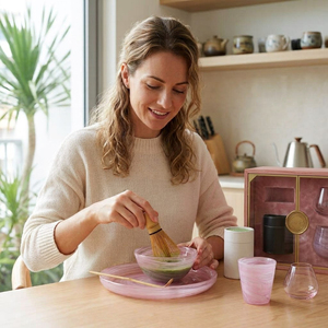 Tazón de Matcha de Vidrio Rosa Personalizado OEM <span class=keywords><strong>a</strong></span> Precio de Fábrica para Ceremonia Tradicional del Té, MOQ Bajo - Product Image 4