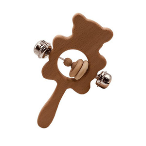 <span class=keywords><strong>Hochet</strong></span> en <span class=keywords><strong>bois</strong></span> de hêtre pour bébés, jouet pour enfant, <span class=keywords><strong>hochet</strong></span> à main, idée de cadeau, Offre Spéciale - Product Image 5