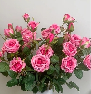 2025 Trang Trí Nội Thất Hot Bán 6 Kim Cương Hoa Hồng <span class=keywords><strong>Toronto</strong></span> Rose Mô Phỏng Cổ Điển Cho Tốt Nghiệp Ngày Của Mẹ Phục Sinh Năm Mới Halloween - Product Image 4