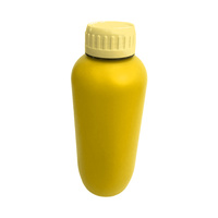 Bouteille en plastique HDPE de 500 à 1000 ml avec poignée latérale, prise en main ergonomique, surface mate, couleur personnalisée, conteneur vide pour usage chimique