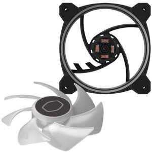 Ventilateur de boîtier <span class=keywords><strong>Cooler</strong></span> <span class=keywords><strong>Master</strong></span> MasterFan MF120 Halo White Edition, éclairage RVB adressable, ventilateur de châssis silencieux, adapté aux boîtiers d'ordinateur - Product Image 4