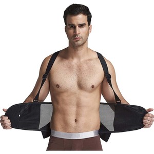 Soporte <span class=keywords><strong>lumbar</strong></span> para la espalda, Soporte <span class=keywords><strong>Lumbar</strong></span> <span class=keywords><strong>con</strong></span> <span class=keywords><strong>tirantes</strong></span>, cinturón de Soporte <span class=keywords><strong>Lumbar</strong></span> para dolor de espalda, postura, gimnasio - Product Image 3