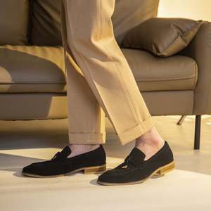 Chaussures pour hommes haut de gamme personnalisées de luxe, à franges, à enfiler, pour la conduite, les loisirs et le bureau, collection automne - Product Image 5