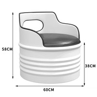 Mobilier de restaurant Table et chaise combinaison baril de pétrole siège fer industriel rétro café BBQ Restaurant Table et chaises ensemble