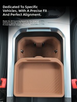 Boîte de rangement pour gobelets et accoudoir central avant en silicone écologique anti-rayures pour console centrale BAW BAIC 212 T01 2024-2026