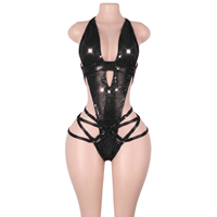 Vêtements de danse exotique en gros, tenues de pole dance scintillantes à sequins argentés, vêtements de club, lingerie, costumes de scène