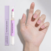 Stylo d'huile pour cuticules format voyage 2ml, revitalisant pour ongles, élimine les peaux mortes, hydrate la peau des doigts, fournitures de manucure, logo personnalisé