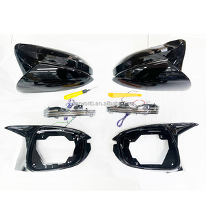 Car World 2006-2008 ES300/ES330 LED Style <b>Plastic</b> Gloss Black <b>Mirror</b> Cover Replacement - Product Image 1