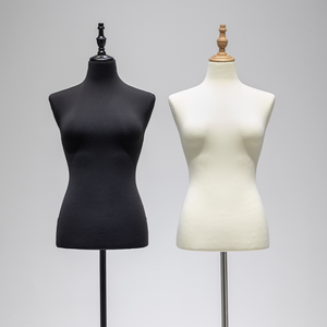 <span class=keywords><strong>Mannequin</strong></span> Femme en Mousse, Buste de <span class=keywords><strong>Couture</strong></span> Recouvert de Tissus Variés - Product Image 1