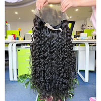 Meilleures perruques 100% cheveux humains vierges Remy, ondulées, pour femmes, noires naturelles, châtain clair, longues, avec dentelle frontale, brésiliennes, monofilament