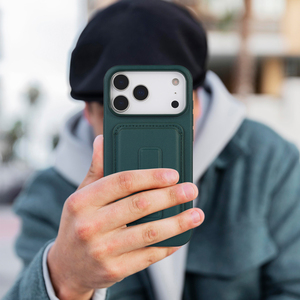 Funda de Cuero PU Premium para <span class=keywords><strong>iPhone</strong></span> 17 16 15 <span class=keywords><strong>14</strong></span> <span class=keywords><strong>Pro</strong></span> Max, Delgada, Desmontable, con Carga Inalámbrica Magnética <span class=keywords><strong>y</strong></span> Ranuras para Tarjetas - Product Image 6