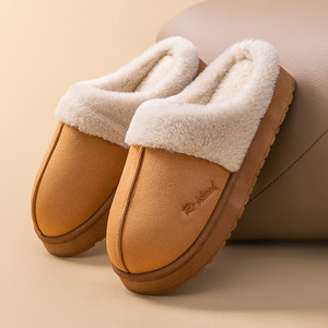 2025 nouvelle maison intérieure femmes pour pantoufles antidérapant fond épais daim avec fourrure chaud hiver intérieur pour pantoufles - Product Image 2