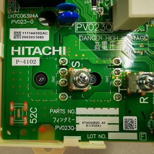 แผงวงจรหลักเครื่องปรับอากาศฮิตาชิ อินเวอร์เตอร์ ฮีทปั๊ม รุ่น H7C06394A PV023Q 2 แผงวงจรแอร์กลาง - Product Image 4
