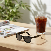Promotion Lunettes de soleil pour adultes transfrontalières Tendance mode européenne et américaine Rétro en PC Anti-UV pour cadeau homme
