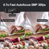 Webcam 1080P Autofocus Full Hd dengan Mikrofon Webcam Kamera Pc Usb Streaming untuk Panggilan Video Webcam