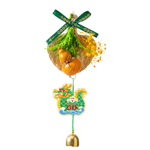Lámpara Decorativa con Forma de Bote de Dragón, Abanico de Hoja de Palma, Calabaza Colgante, Decoración Hecha a Mano para el Hogar - Product Image 5