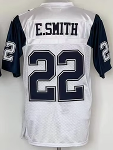 Ретро-футболка для американского футбола с вышивкой: 21 Деон Сандерс, 88 Майкл Ирвин, 8 Трой Эйкман, 12 Стабах, 22 Э. Смит, 33 Дорсетт - Product Image 4