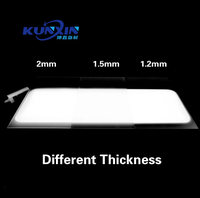 Excellente feuille acrylique en plastique de lumières uniformes givrées par opale personnalisée feuille de diffuseur de lumière LED