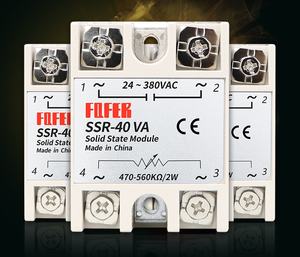 อุปกรณ์อิเล็กทรอนิกส์อัจฉริยะ <span class=keywords><strong>SSR</strong></span> <span class=keywords><strong>SSR</strong></span>-10VA10A 25VA 40VA60VA 80VA 100VA โซลิดสเตตรีเลย์ควบคุมแรงดันไฟฟ้า - Product Image 2