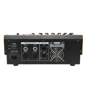 QE-6 nouveau mélangeur de puissance Audio USB 6 canaux avec égaliseur MP3/5 bandes/16 effets DSP/<span class=keywords><strong>ampli</strong></span> 250W * 2CH - Product Image 5