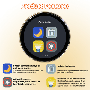 Insignia Digital Inteligente Electrónica Recargable de 500 mAh con Pantalla HD, Imagen, Video, <span class=keywords><strong>GIF</strong></span>, Conexión a Aplicación para Aficionados al Fútbol - Product Image 2