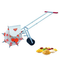 Mini-semoir manuel pour maïs et légumes, avec profondeur et espacement réglables, pour usage agricole et en verger