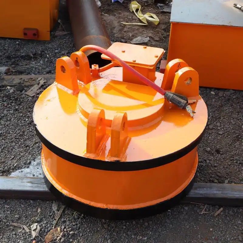 Awesome 1t -10t scrap circular magnetic weight Plate Lifter for overhead crane