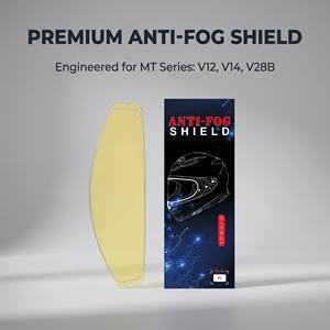 <span class=keywords><strong>Film</strong></span> anti-buée pour MT-V-28B V12 V14, insert anti-buée pour visière de casque de moto, autocollant anti-buée pour lentille de casque pour une vision claire - Product Image 2