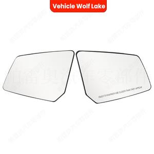 Lente de espejo retrovisor con calefacción Vehicle Wolf Lake para Chevrolet Traverse 2009-2016, pieza de repuesto izquierda negra de ABS - Product Image 5