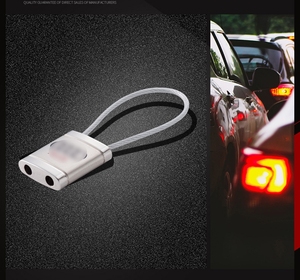 ห่วงโซ่กุญแจป้องกันการสูญเสียสำหรับรถเชือกลวดเหล็กโลหะผสมสังกะสีสร้างสรรค์รองรับการปรับแต่งของขวัญ<span class=keywords><strong>รถยนต์</strong></span> - Product Image 6