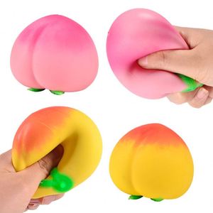 Nouveaux jouets anti-stress souples et moelleux en forme de pêche à presser - Product Image 2