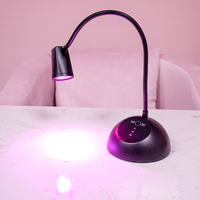 USA Top Marque Portable Rechargeable Sans Fil Uv Led Gel Doux Doigt Pointe Flexible Bureau Table Ongles Lampe Flash Cure Tactile Lumière