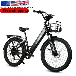 UK overseas warehouse fast shipment RS-A01 750W 48V high energy multifunctional display moped electric city bike with basket