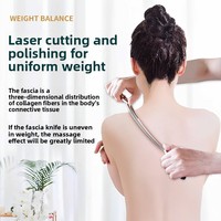 Couteau de massage en acier inoxydable, ensemble de six pièces, professionnel, pour rééducation, physiothérapie, réparation profonde des tendons et raclage