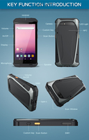 Etiquetas para Orejas de Animales, PDA Resistente a Prueba de Explosiones IP67 de 5.5 Pulgadas, Lector RFID de 134.2Khz y 125Khz, Escáner de Códigos de Barras NFC Android 13.0
