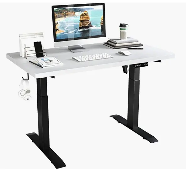 Mesa inteligente de 2 motores para ordenador portátil, escritorio de oficina personalizado con USB