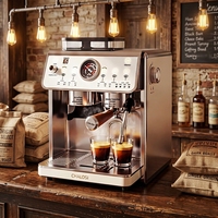 Machine à café intelligente à double pompe et double chaudière, machine à expresso avec moulin intégré, machine à café professionnelle pour les entreprises