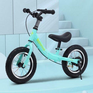 Vélo d'équilibre pour enfants en métal de 12 pouces sans pédales avec amortisseur pour les enfants de 2 à 4 ans - Product Image 1