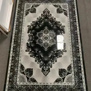 Nice Design Porcelain Golden Decorative Muslim Carpet with Glow Light for Iraq