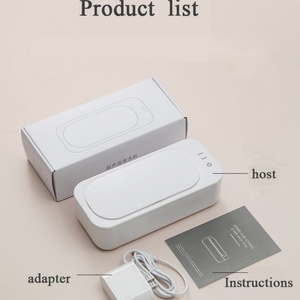 Limpiador Ultrasónico para Gafas y Anillos, Mini Lavadora Ultrasónica con Temporizador, Tanque de Acero Inoxidable y Plástico Portátil de 350 ml - Product Image 2