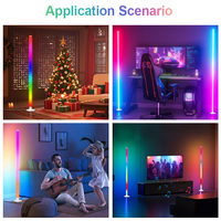 Vente directe d'usine, lampe de sol d'angle LED moderne minimaliste à trépied portable, lumière ambiante intérieure