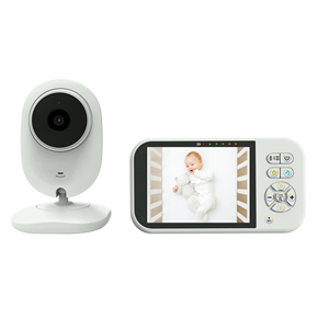 <span class=keywords><strong>Meilleur</strong></span> prix, caméra de surveillance pour bébé de 3,5 pouces 720p avec détection des pleurs, audio bidirectionnel, vision nocturne 3-5 m, lecteur de musique, 2,4 GHz FHSS - Product Image 2