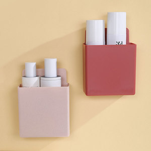 <b>Wall</b> <b>Mounted</b> <b>Storage</b> Box Rectangular Multi Purpose Bathroom Kitchen Cosmetic Spray Holder No Drilling Required - Product Image 3