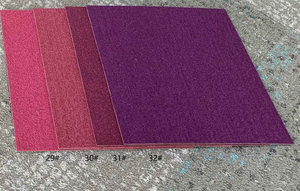 Thương mại Tùy chỉnh màu sắc rắn trở lại gạch thảm cho văn phòng sang trọng lồng vào nhau sàn hình vuông gạch Thảm 50x50 văn phòng thảm - Product Image 6