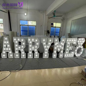 Bảng Chữ Cái LED Marquee Chữ Với Đèn Cho Đám Cưới Sinh Nhật Đảng Giáng Sinh Ánh Sáng Ban Đêm Bảng Chữ Cái Thư Đèn - Product Image 3