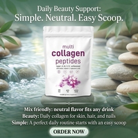 Collagène marin en poudre de haute qualité, peptides de collagène naturels, complément alimentaire facile à dissoudre, saveur originale, produits de beauté
