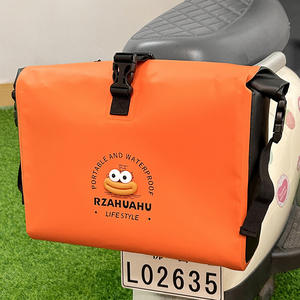 Bolsa de Almacenamiento Trasera Multifuncional con Diseño de Dibujos Animados para Bicicleta, Bolsa Impermeable para Motocicleta, Bolsa para Colgar, Organizador para Casco y Cargador - Product Image 2
